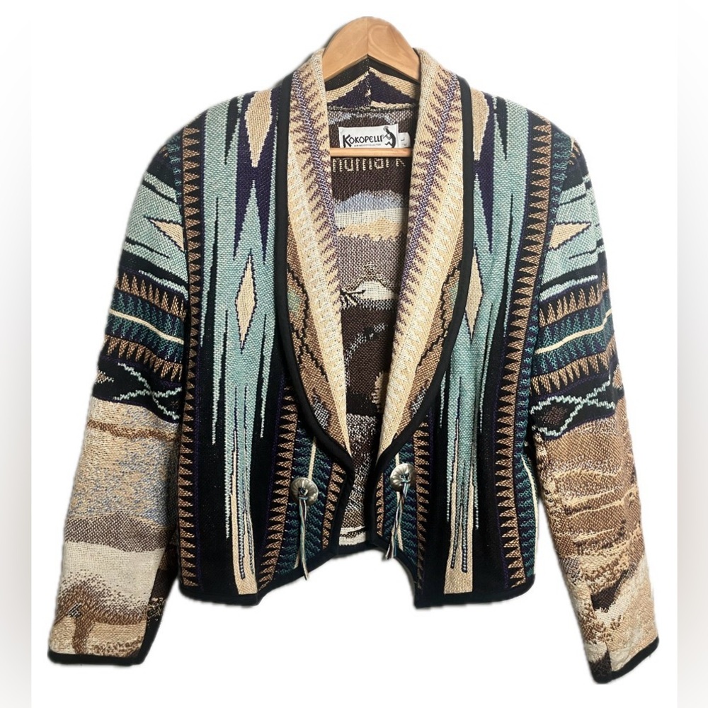 Kokopelli New Mexico Collection Woven Cotton Sweater